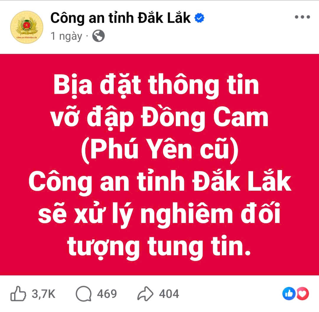 Công an tỉnh khẳng định sẽ xử lý nghiêm những thông tin bịa đặt, gây hoang mang dư luận.