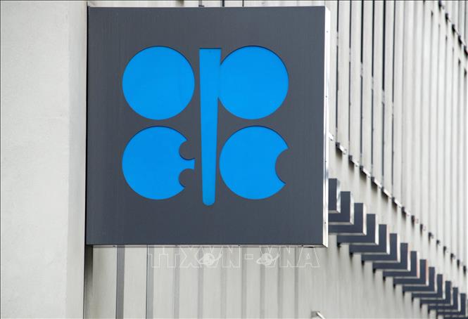 Biểu tượng OPEC tại trụ sở ở Vienna, Áo. Ảnh: AFP/TTXVN