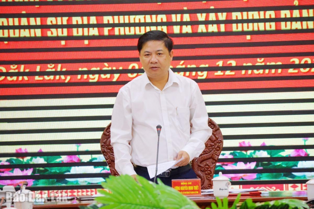 Đồng chí Lương Nguyễn Minh Triết, Ủy viên dự khuyết Trung ương Đảng, Bí thư Tỉnh ủy, Bí thư Đảng ủy Quân sự tỉnh