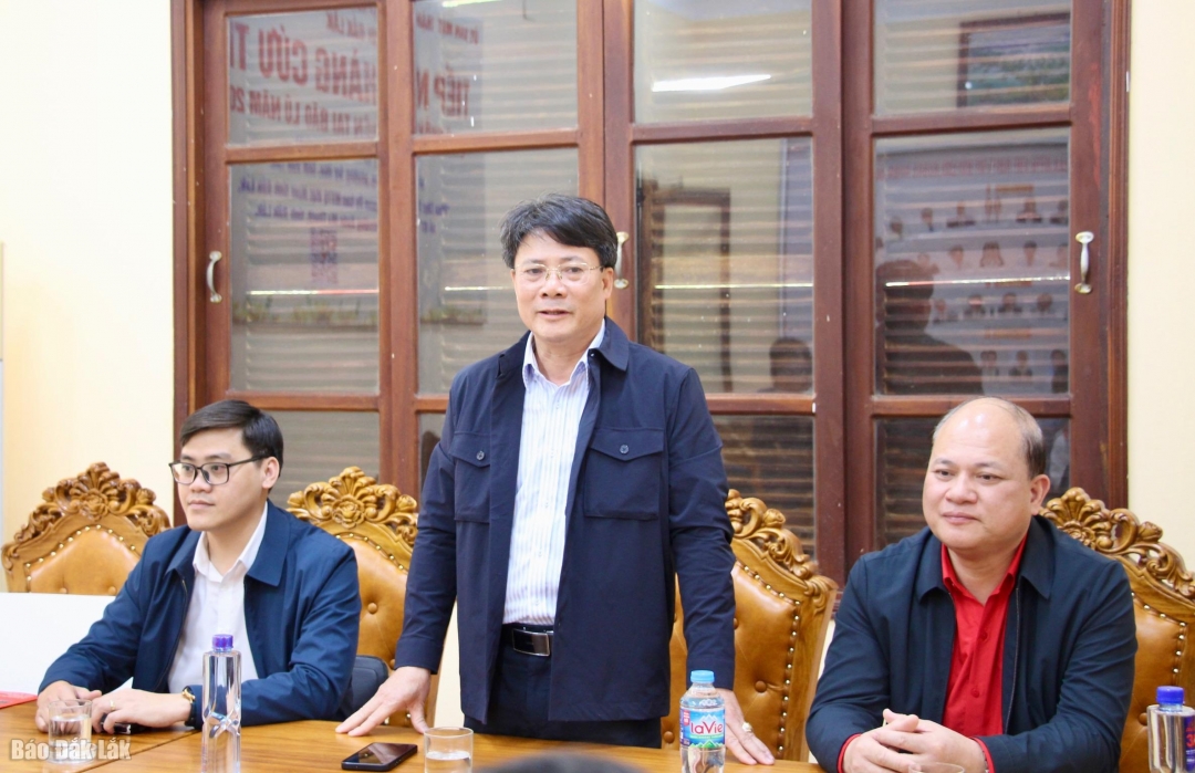 Phó Chủ tịch Ủy ban MTTQ Việt Nam TP. Hải Phòng Bùi Văn Bắc phát biểu tại buổi lễ.