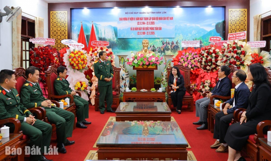 Đại tá NiêTa, Chỉ huy trưởng Bộ Chỉ huy Quân sự tỉnh gửi lời 