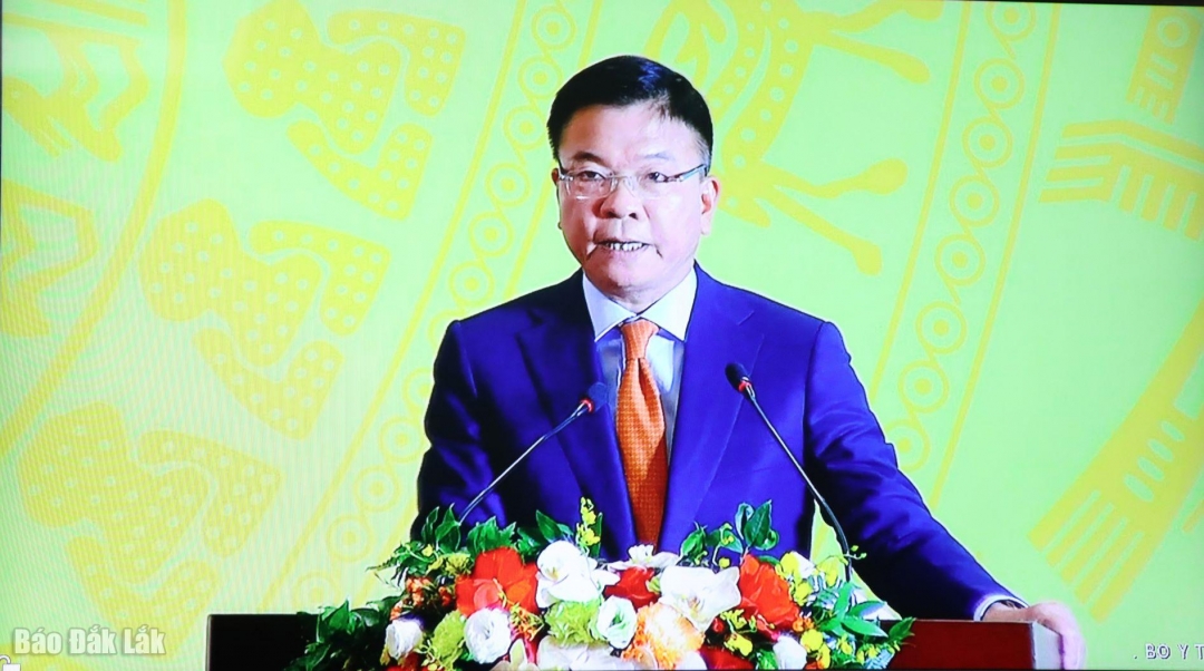 Phó Thủ tướng Chính phủ Lê Thành Long phát biểu chỉ đạo tại hội nghị.