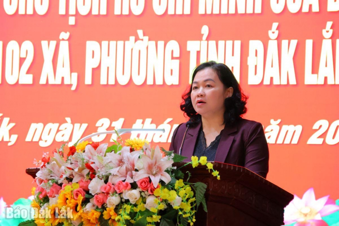 Đồng chí Đào Bảo Minh phát biểu tại chương trình.