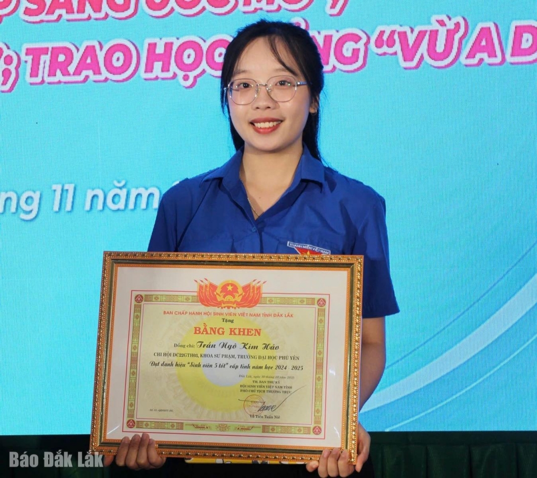 Sinh viên Trần Ngô Kim Hảo.