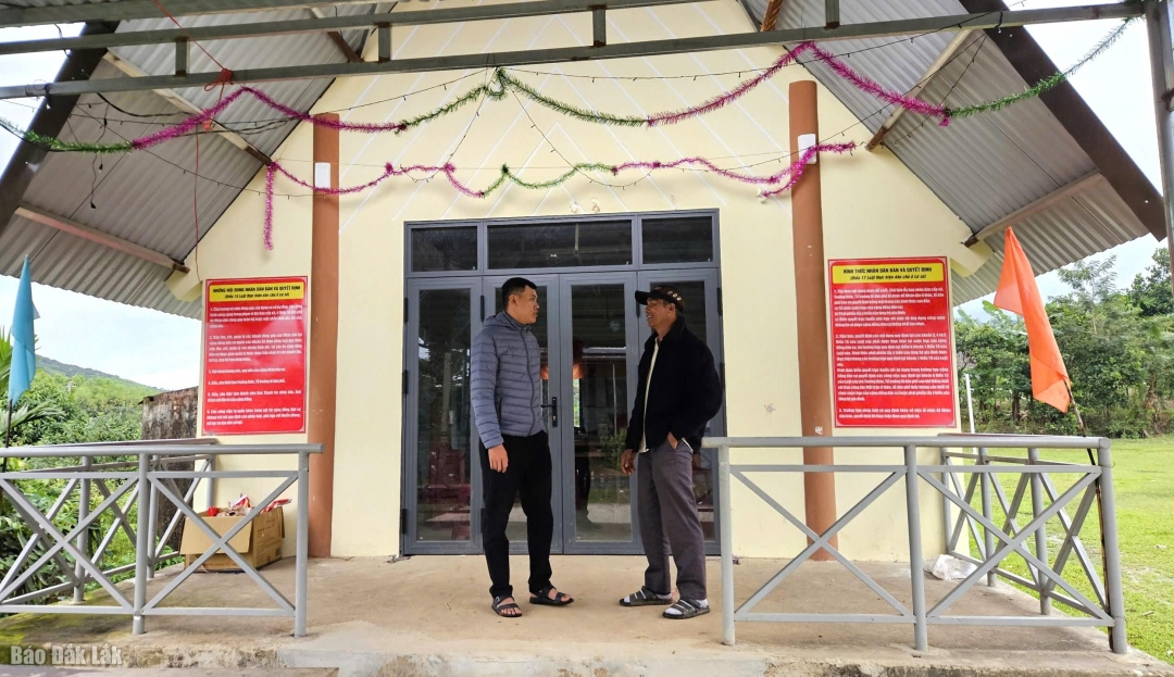 100% thôn, buôn có nhà văn hóa khang trang, được bố trí đầy đủ trang thiết bị, đảm bảo phục vụ tốt các sinh hoạt cộng đồng của Nhân dân