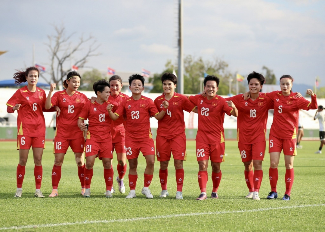 Đội tuyển bóng đá nữ Việt Nam lần thứ 11 liên tiếp góp mặt ở trận chung kết. Ảnh: T.Hải