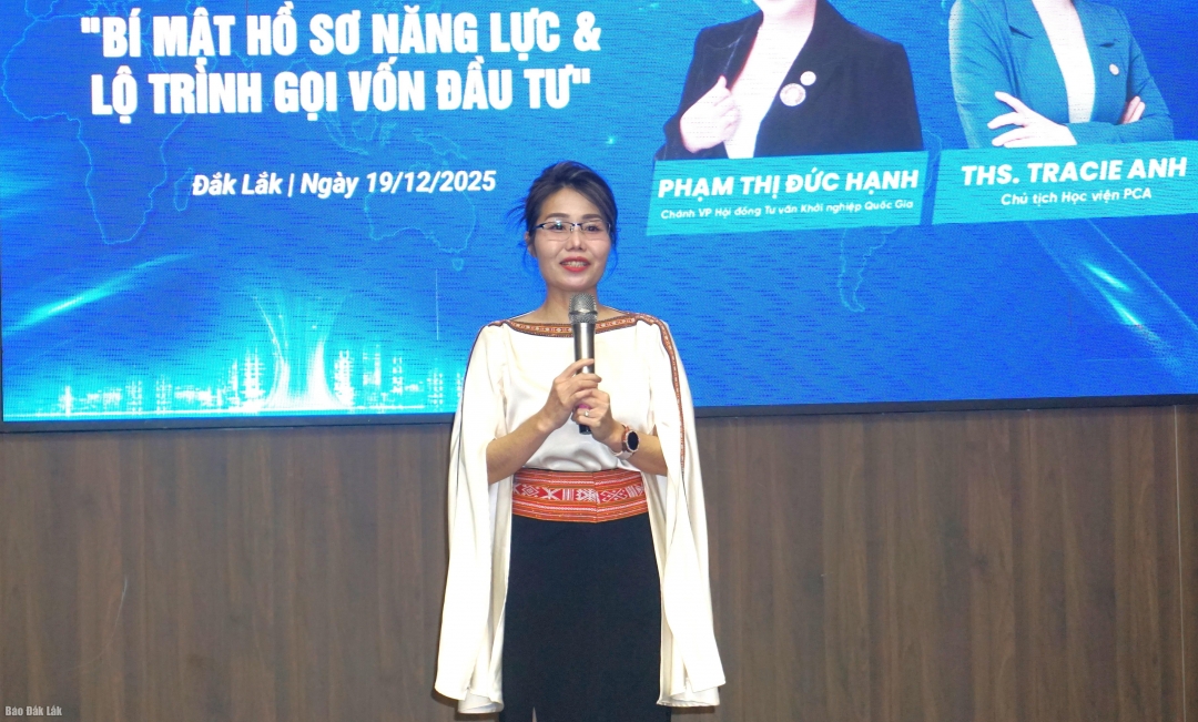 Giám đốc Trung tâm khởi nghiệp sáng tạo tỉnh Đak Lak (DIH) Lương Thị Thúy Anh