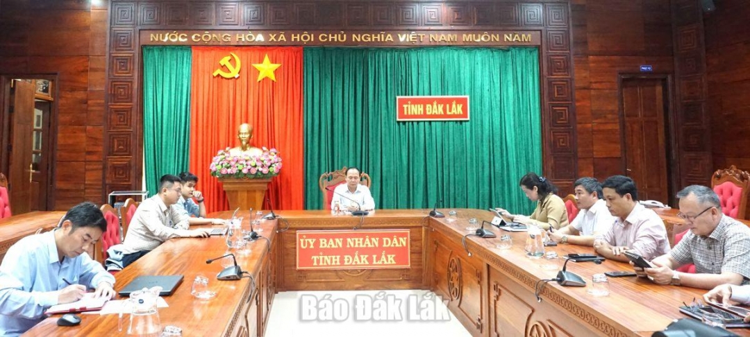 Các đại biểu tham dự hội nghị tại điểm cầu Đắk Lắk.