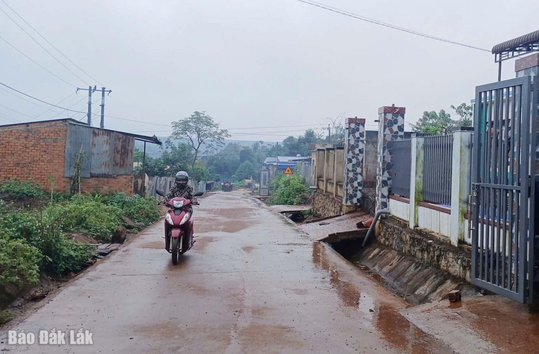 Thực hiện Chương trình 1719, xã Quảng Phú đầu tư nhiều tuyến đường bê tông khang trang, góp phần nâng cao đời sống người dân