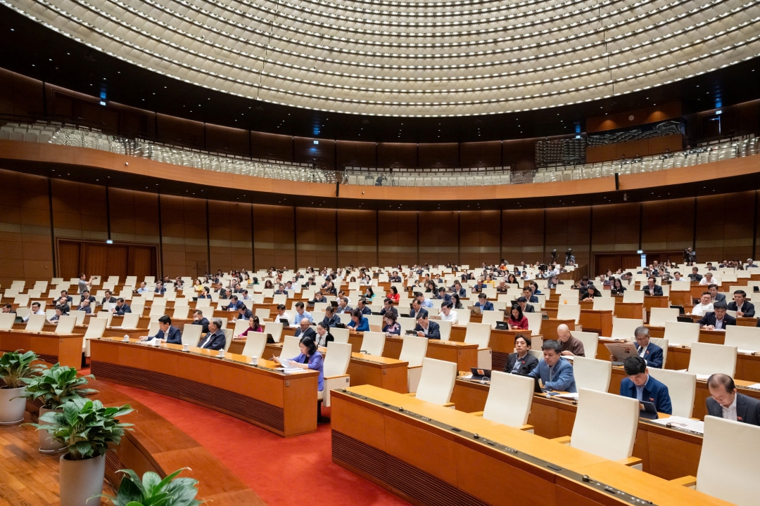 Đại biểu tham gia phiên họp. Ảnh: quochoi.vn