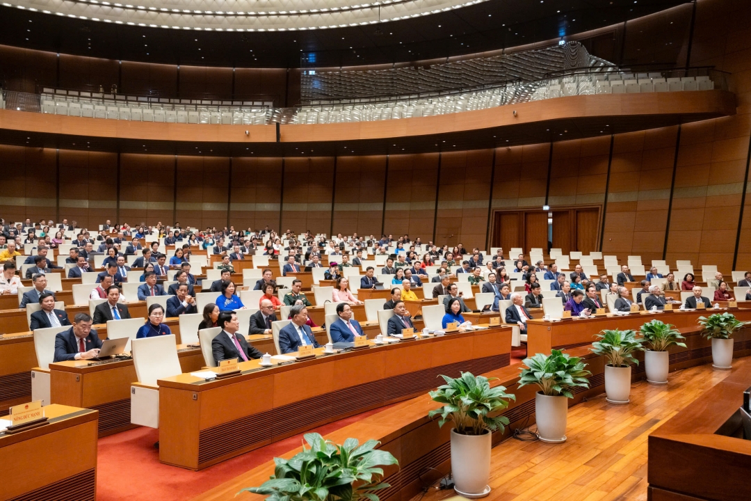 Quang cảnh phiên bế mạc Kỳ họp thứ 10. Ảnh: quochoi.vn