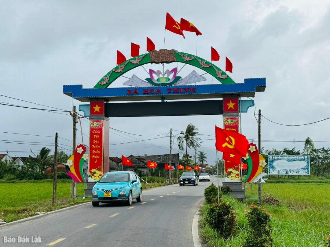 Đường về Hòa Thịnh hôm nay.