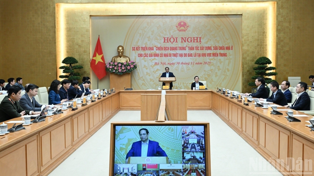 Thủ tướng Chính phủ phát biểu tại cuộc họp (ảnh:nhandan.vn)