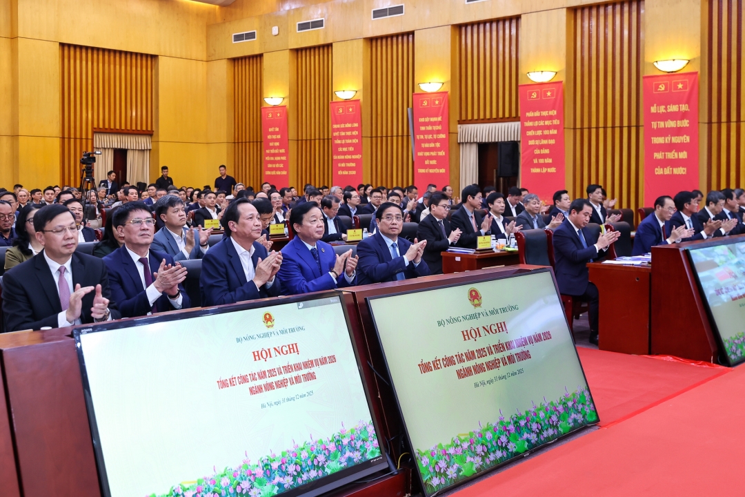 Các đại biểu tham dự hội nghị tại điểm cầu Hà Nội.