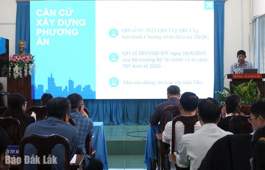 Quang cảnh buổi tập huấn.