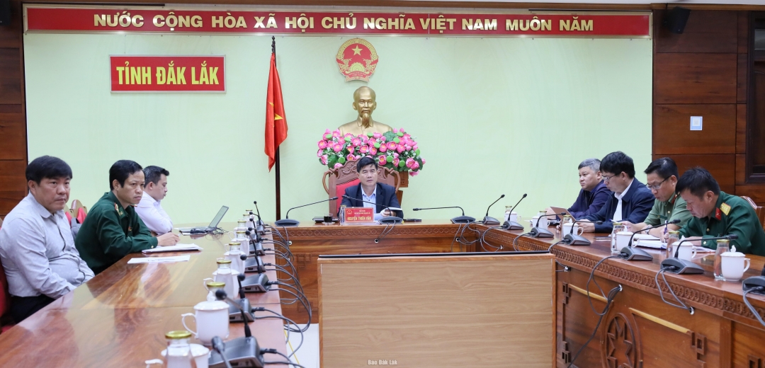 Các đại biểu tham dự tại điểm cầu Đắk Lắk.