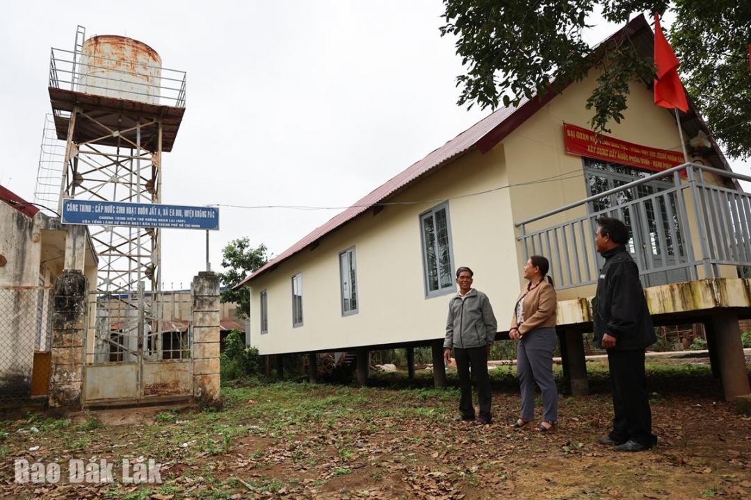 Các công trình, nguồn lực đầu tư tại buôn Jắt A đang được quản lý, sử dụng hiệu quả.