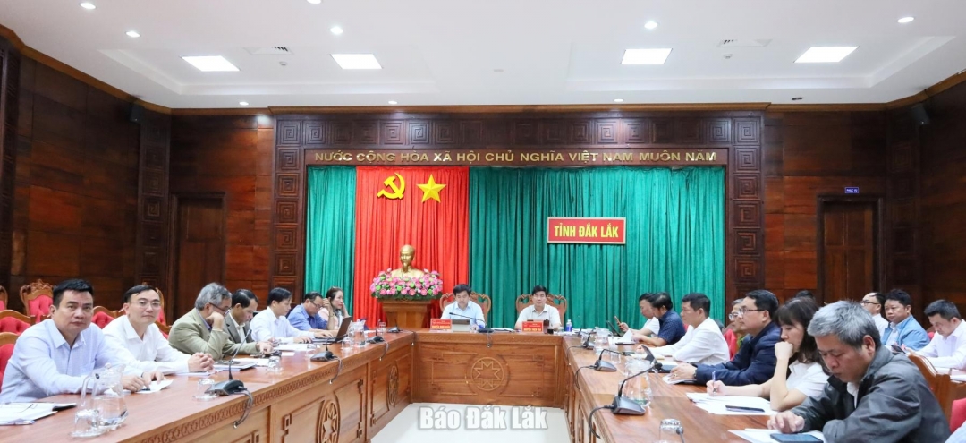 Các đại biểu tham dự tại điểm cầu tỉnh Đắk Lắk.