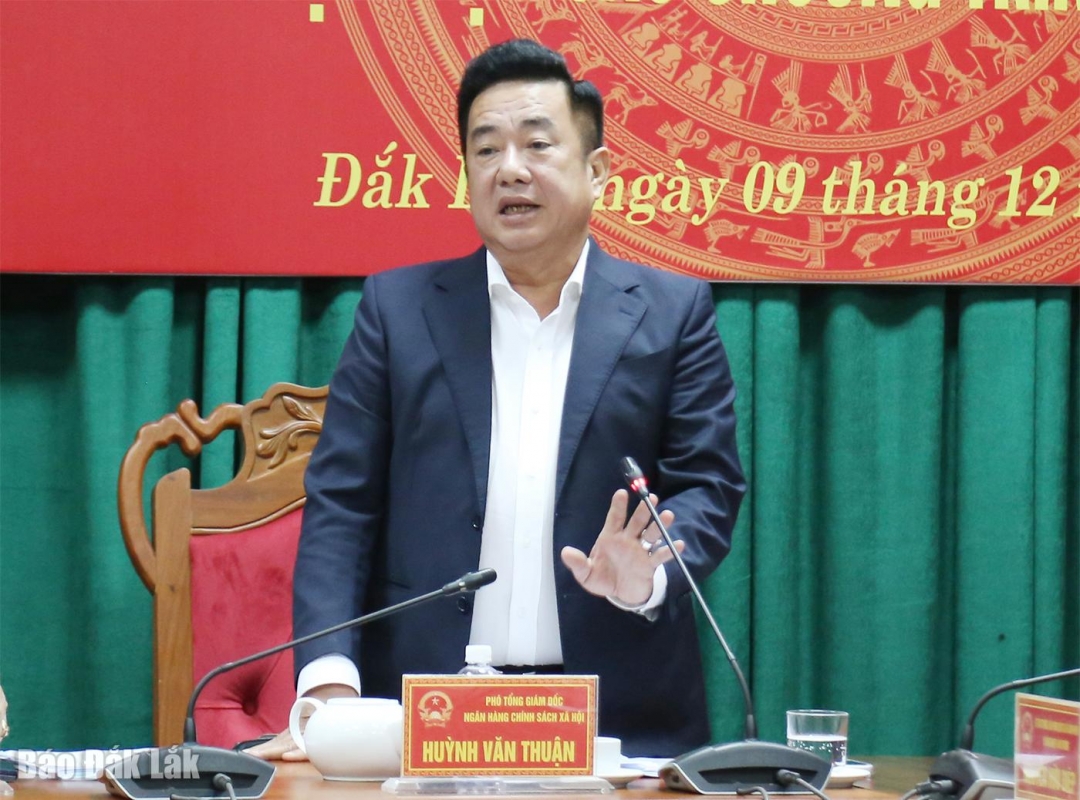 Ông Huỳnh Văn Thuận - Phó Tổng Giám đốc NHCSXH