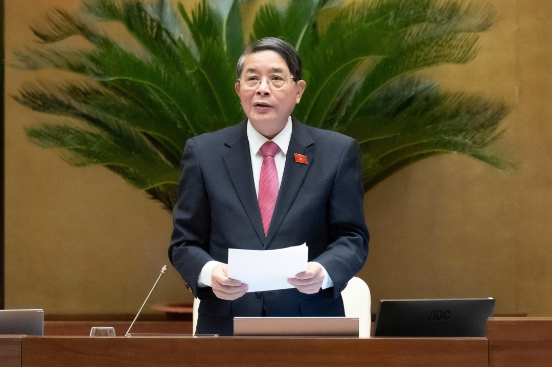 Phó Chủ tịch Quốc hội Nguyễn Đức Hải điều hành phiên họp. Ảnh: quochoi.vn