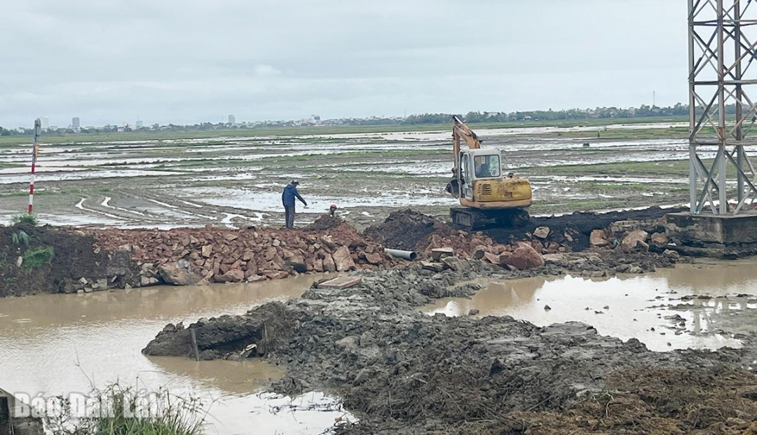 Chính quyền địa phương, các hợp tác xã tích cực nạo vét, tu sửa kênh mương.