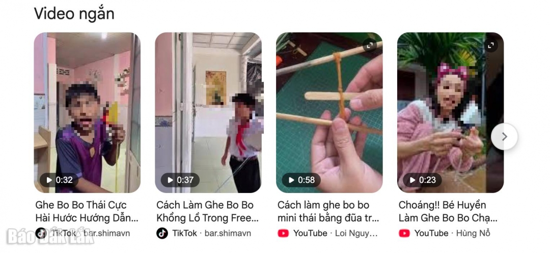 Rất nhiều video clip hướng dẫn làm ghe bobo trên mạng xã hội.