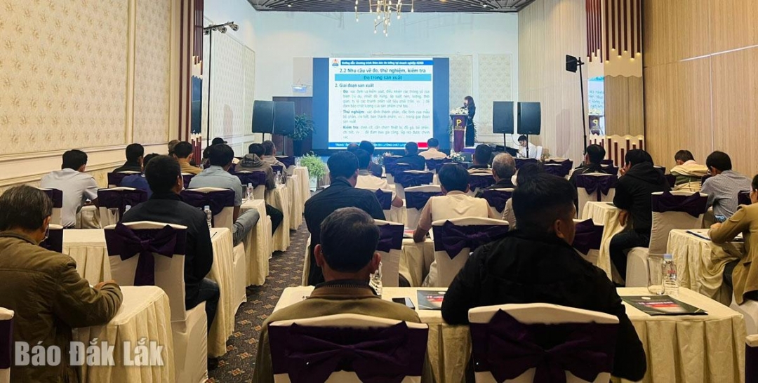 Quang cảnh lớp tập huấn