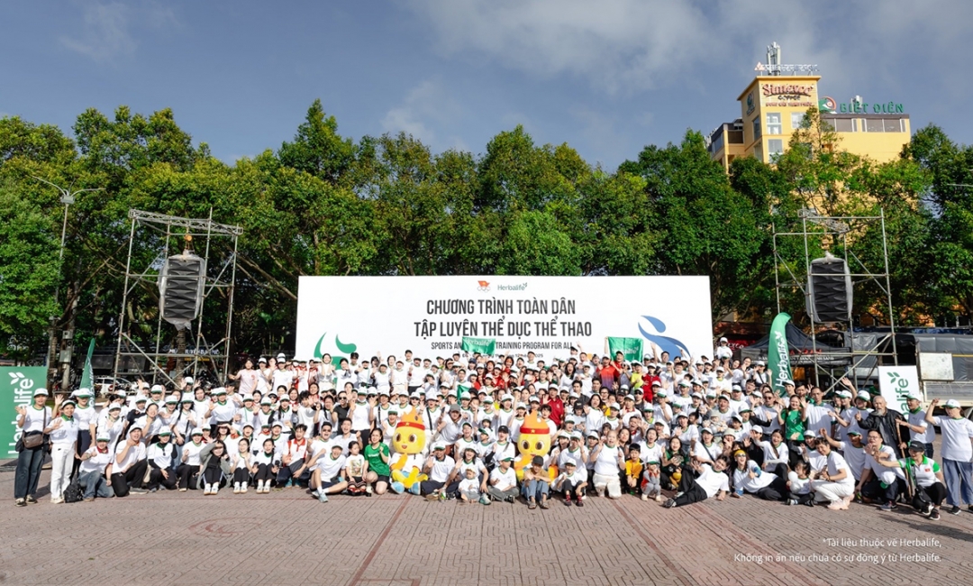 Tinh thần thể thao luôn được ủng hộ trong các hoạt động cộng đồng do Herbalife Việt Nam tổ chức.