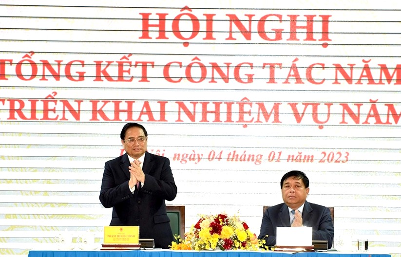 Thủ tướng Chính phủ Phạm Minh Chính dự và chỉ đạo Hội nghị.