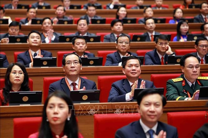 Delegates at the opening ceremony of the 14th National Congress of the Communist Party of Vietnam (CPV) in Hanoi on January 20. Photo: VNA