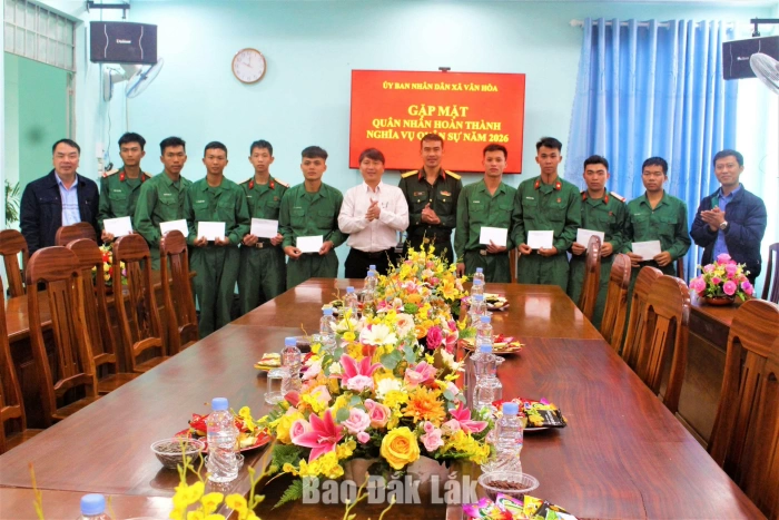 Xã Vân Hòa gặp mặt, tiếp đón quân nhân hoàn thành nghĩa vụ quân sự
