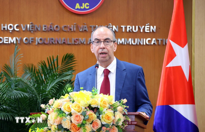 Đại sứ Cuba tại Việt Nam Rogelio Polanco Fuentes. Ảnh: TTXVN