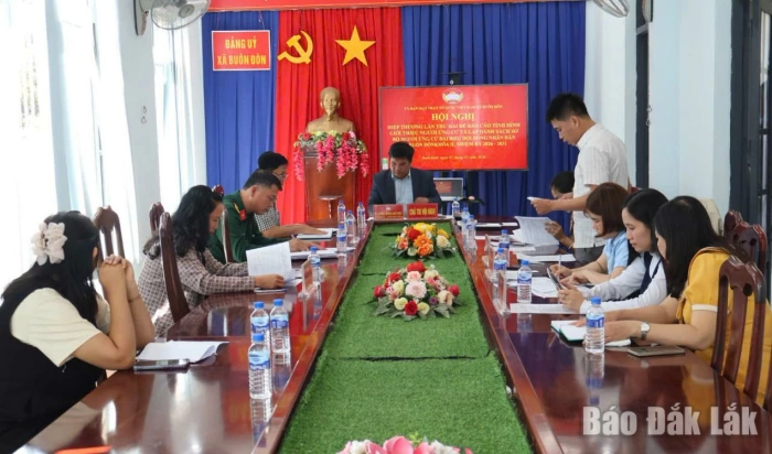 Hiệp thương lần thứ hai, thống nhất 29 người ứng cử đại biểu HĐND xã Buôn Đôn nhiệm kỳ 2026 - 2031