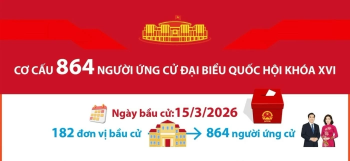 Thống kê cơ cấu 864 người ứng cử Đại biểu Quốc hội khóa XVI