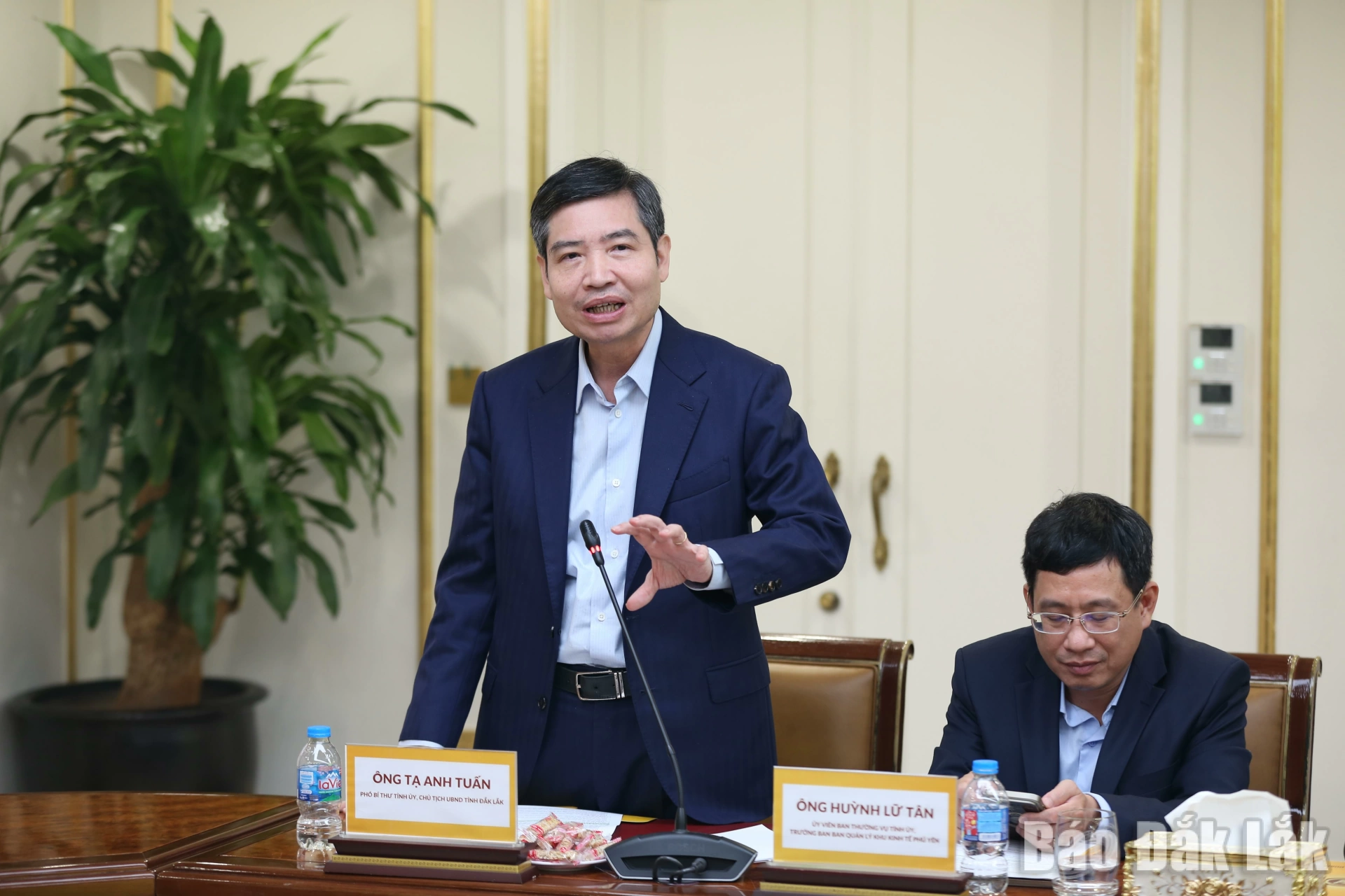 Chủ tịch UBND tỉnh Tạ Anh Tuấn khẳng định tỉnh cam kết đồng hành, hỗ trợ tối đa về cơ chế, chính sách và môi trường đầu tư để các dự án của T&T Group  được triển khai.