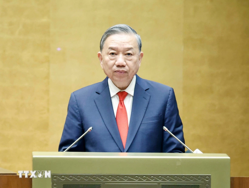 Tổng Bí thư Tô Lâm phát biểu chỉ đạo. Ảnh: Thống Nhất/TTXVN