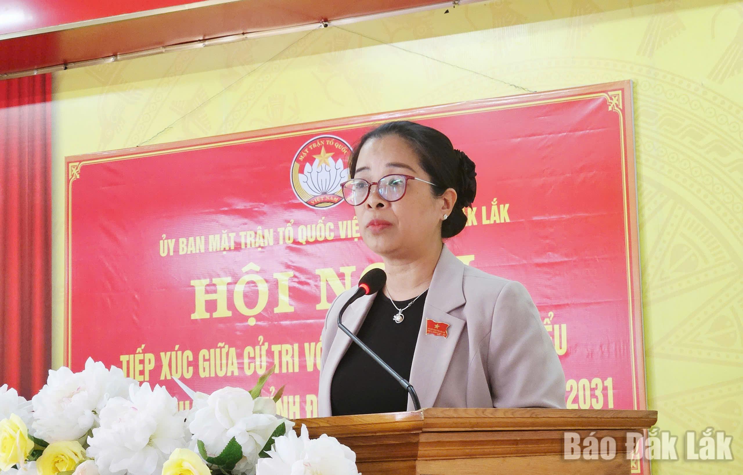 Phó Bí thư Tỉnh ủy Đắk Lắk Huỳnh Thị Chiến Hòa chương trình hành động