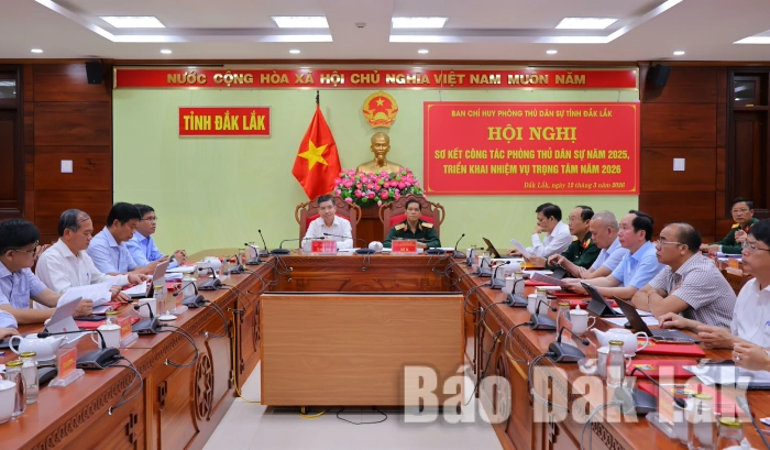 Hội nghị triển khai công tác phòng thủ dân sự năm 2026