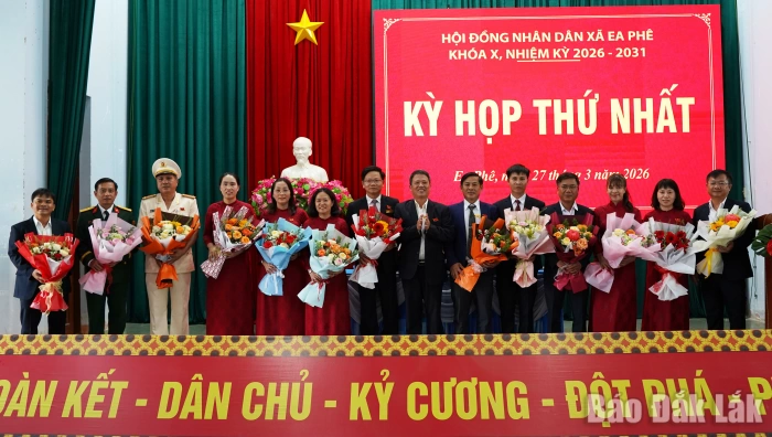 Xã Ea Phê tổ chức Kỳ họp thứ nhất, khóa X, nhiệm kỳ 2026 - 2031