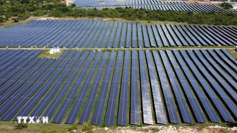 Dự án điện mặt trời. Ảnh: Huy Hùng/TTXVN