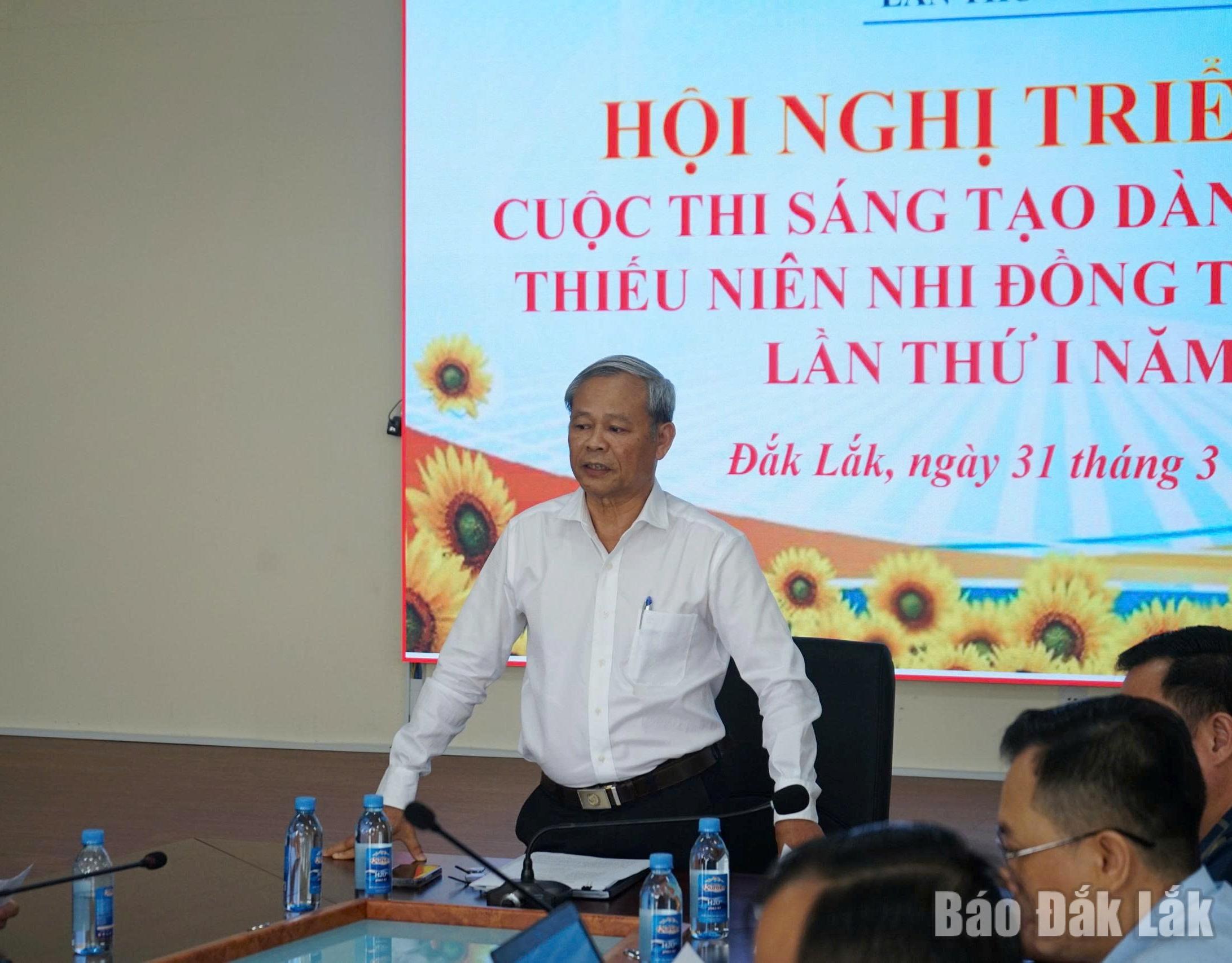 TS. Phan Xuân Lĩnh – Trưởng Ban tổ chức triển khai cuộc thi