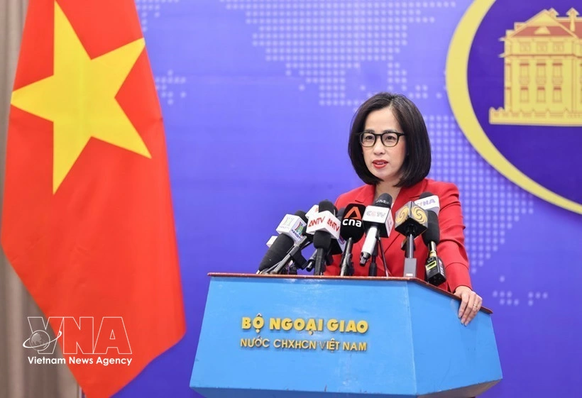 Spokesperson of the Vietnamese Ministry of Foreign Affairs Pham Thu Hang (Photo: VNA)