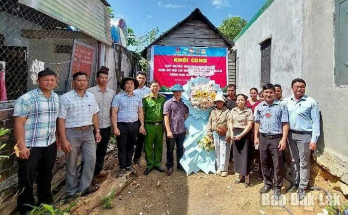 Xã Ea Súp khởi công xây dựng 7 căn nhà Đại đoàn kết