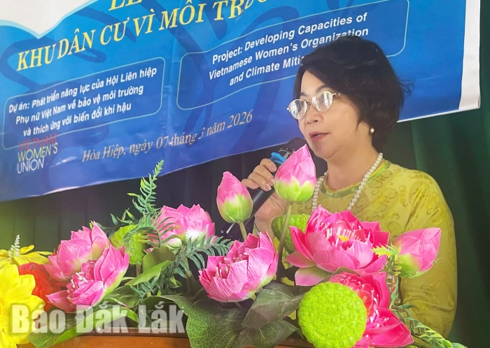 Ra mắt mô hình “Cụm dân cư vì môi trường xanh” tại phường Hòa Hiệp