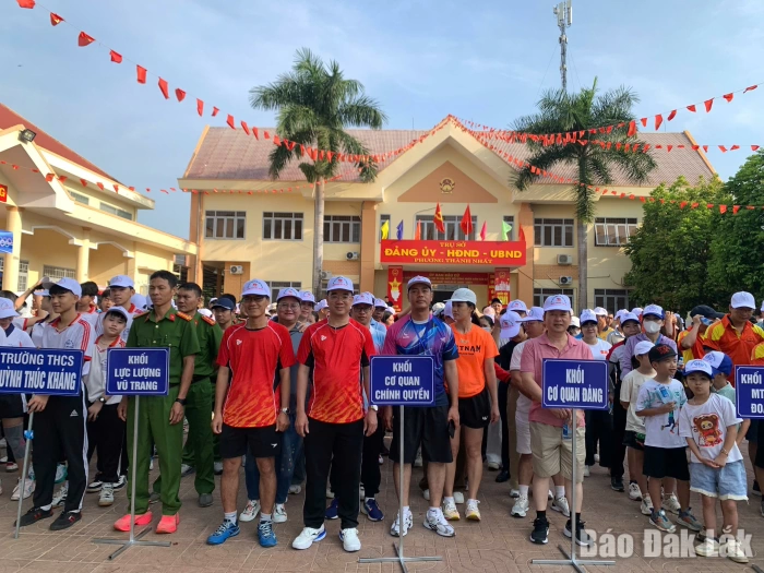 Phường Thành Nhất phát động tháng hoạt động thể dục thể thao