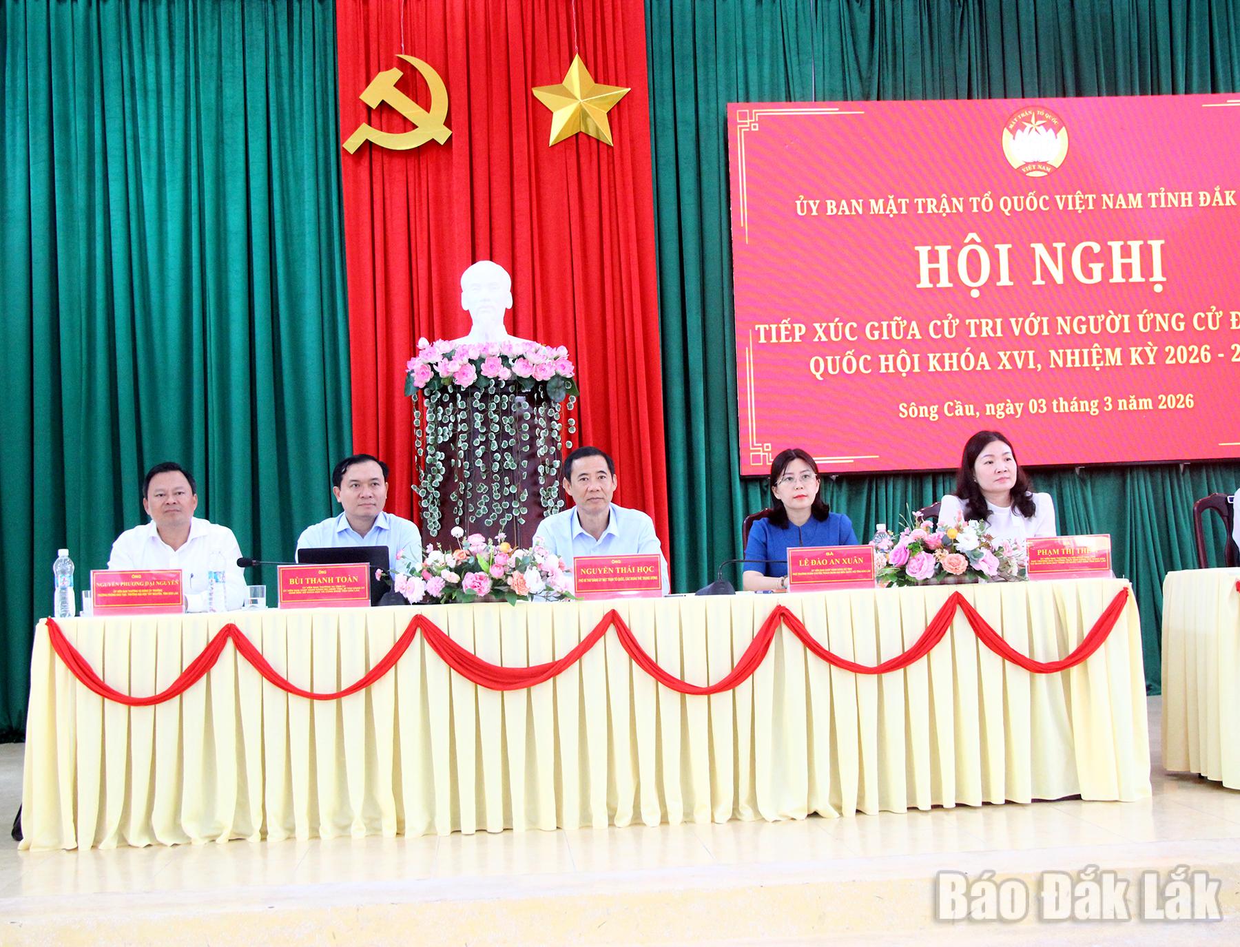 Các ứng cử đại biểu Quốc hội (ĐBQH) khóa XVI, nhiệm kỳ 2026 – 2031, đơn vị bầu cử số 1.