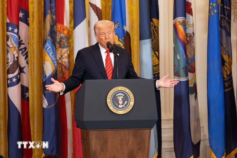 Tổng thống Mỹ Donald Trump. (Ảnh: THX/TTXVN)