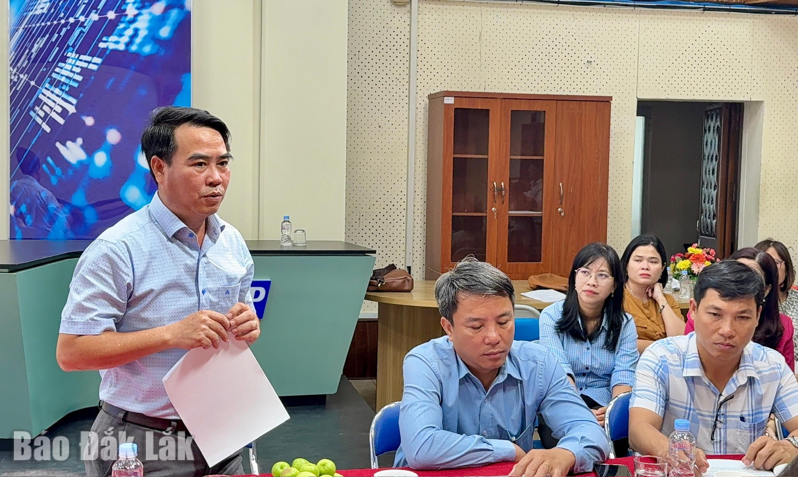 Đồng chí Hồ Hồng Nam, Bí thư Đảng ủy, Chủ tịch HĐND phường Xuân Đài phát biểu tại chương trình.