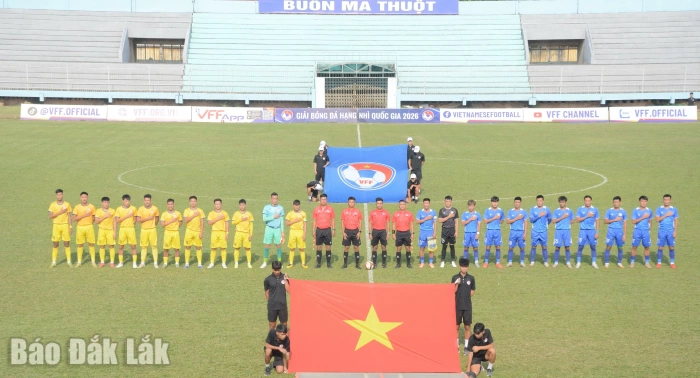 Giải bóng đá hạng Nhì quốc gia 2026: Chủ nhà Đắk Lắk không thể tạo nên bất ngờ