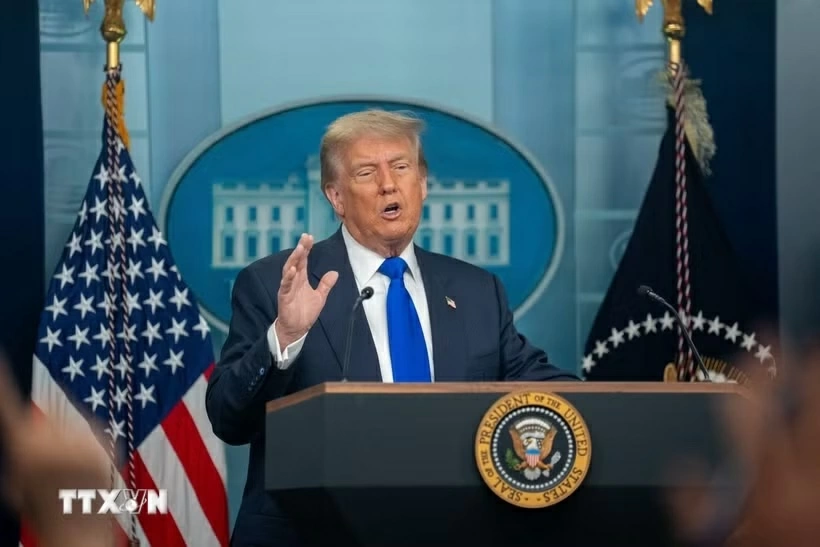 Tổng thống Mỹ Donald Trump. Ảnh: TTXVN